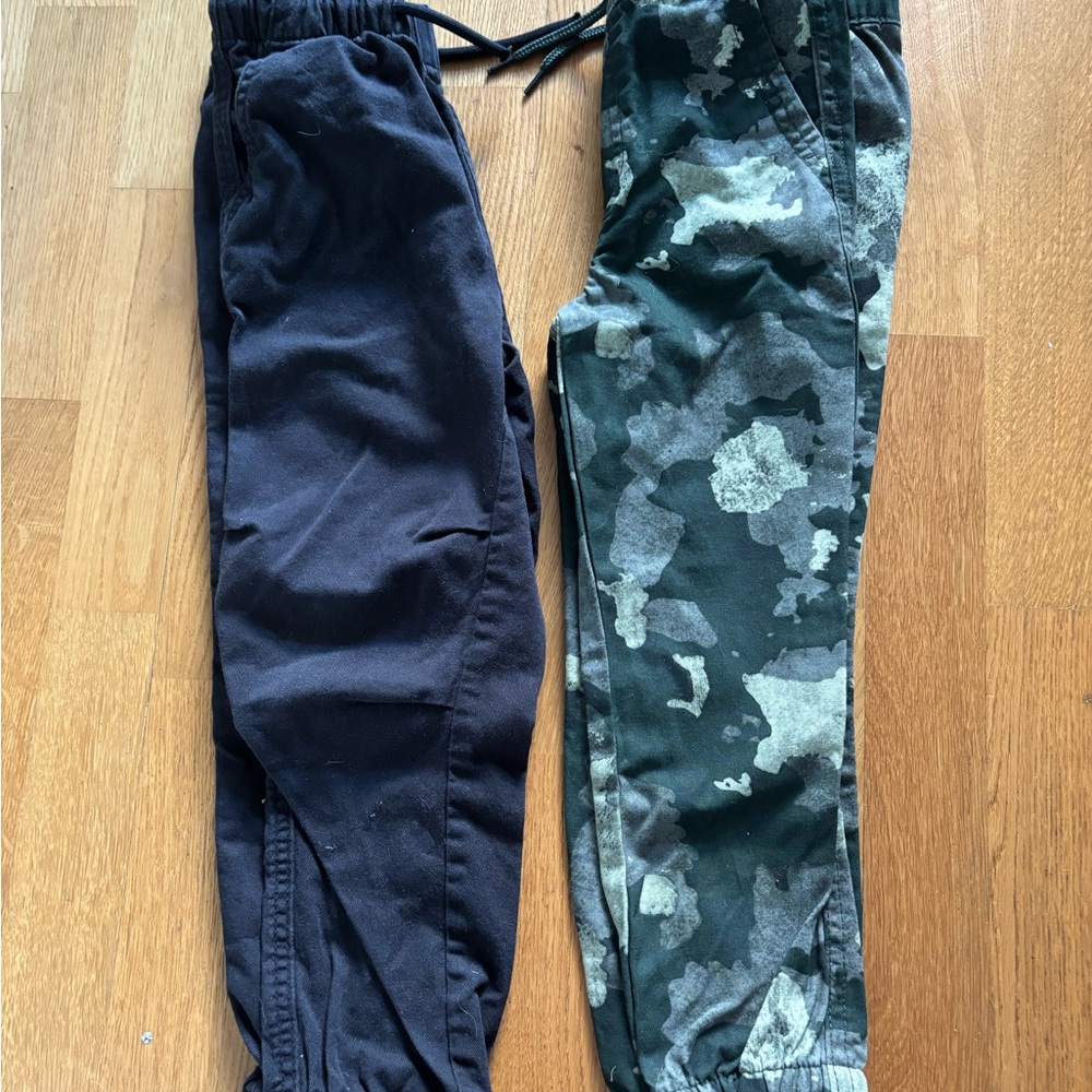 Black and Camouflage Jogger Pants